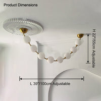 WOMO Pearl Acrylic Ball Chandelier-WM2705