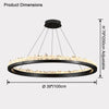 WOMO Rock Crystal Circular Led Chandelier-WM2715 thumbnail