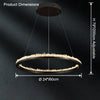 WOMO Rock Crystal Circular Led Chandelier-WM2715 thumbnail