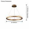 WOMO Rock Crystal Circular Led Chandelier-WM2715 thumbnail