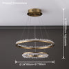 WOMO Rock Crystal Circular Led Chandelier-WM2715 thumbnail