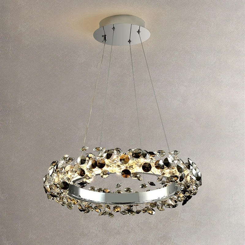 WOMO Tiered Circular Crystal Chandelier-WM2726