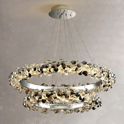 WOMO Tiered Circular Crystal Chandelier-WM2726