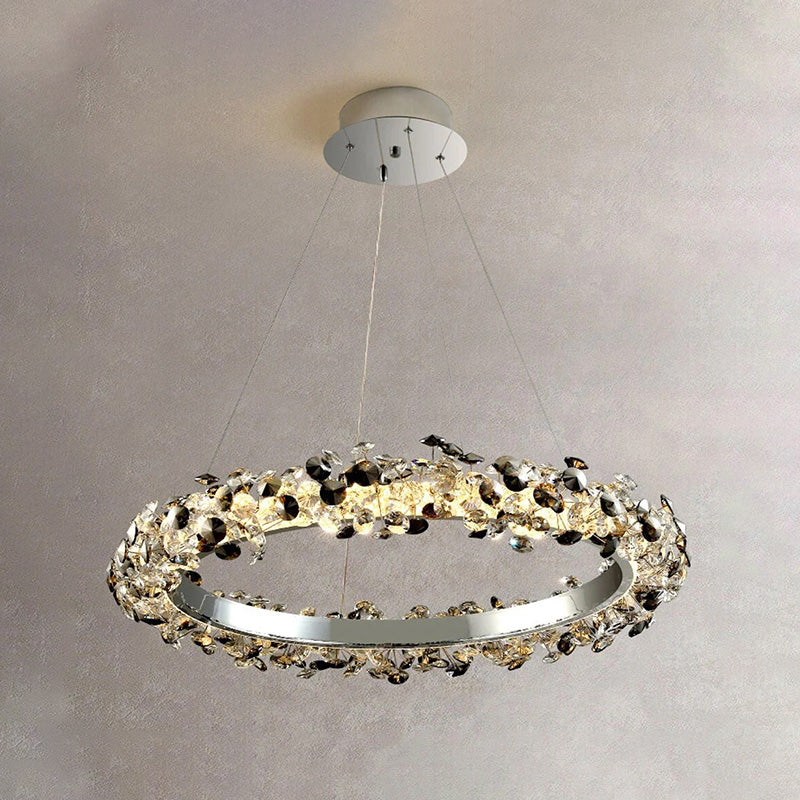 WOMO Tiered Circular Crystal Chandelier-WM2726