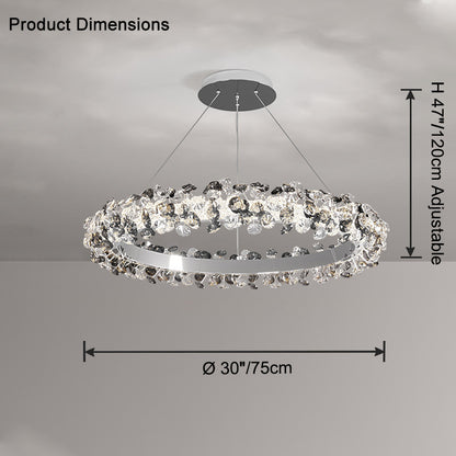 WOMO Tiered Circular Crystal Chandelier-WM2726