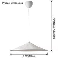WOMO Fabric Cone Pendant Light-WM2729