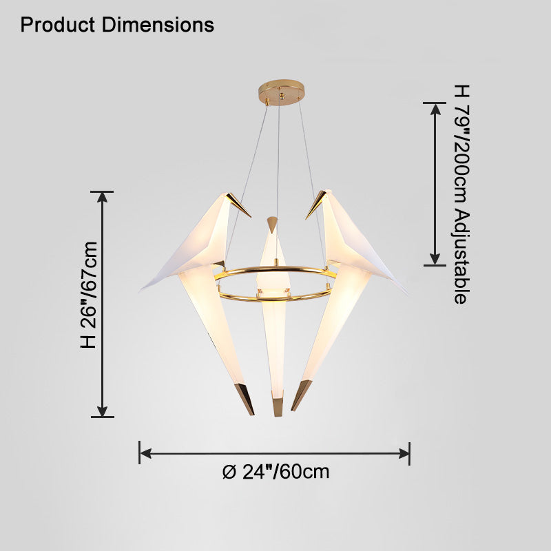 WOMO Bird Origami Chandelier-WM2735