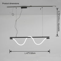 WOMO Rope Led Linear Chandelier-WM2742