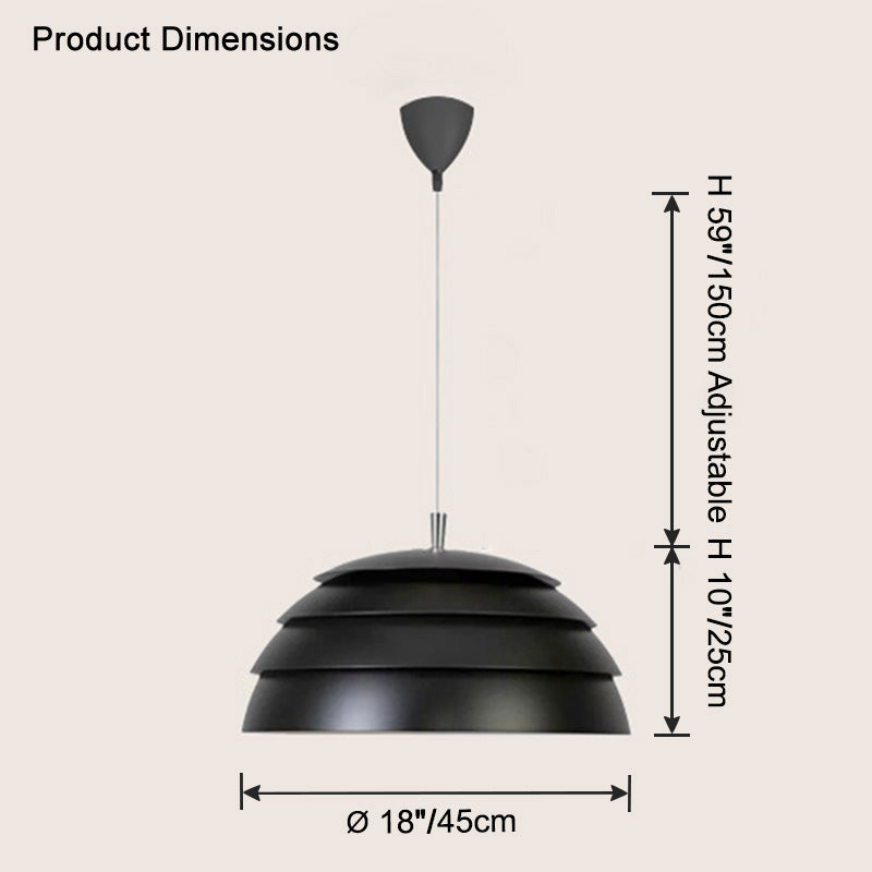 WOMO Scandinavian Dome Pendant Light-WM2743