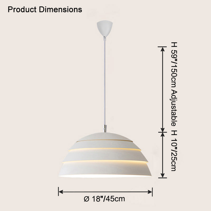 WOMO Scandinavian Dome Pendant Light-WM2743