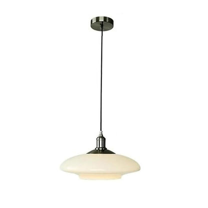 WOMO Milk Glass Flying Saucer Pendant Light-WM2748