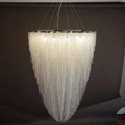 WOMO Cascading Crystal Foyer Chandelier-WM2750