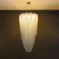 WOMO Cascading Crystal Foyer Chandelier-WM2750