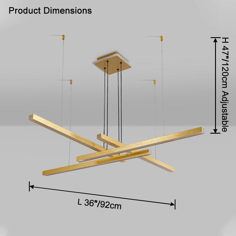 WOMO Multi Light Sticks Chandelier-WM2755