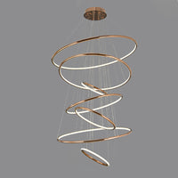 WOMO Gold Tiered Circular Chandelier-WM2758