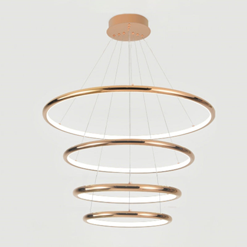 WOMO Gold Tiered Circular Chandelier-WM2758