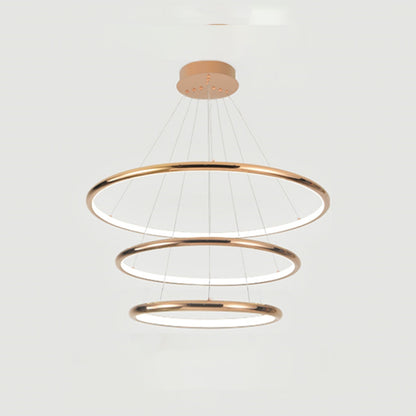 WOMO Gold Tiered Circular Chandelier-WM2758