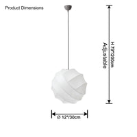 WOMO Globe Silk Pendant Light-WM2759
