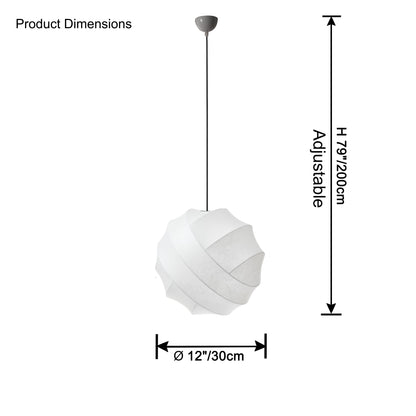 WOMO Globe Silk Pendant Light-WM2759