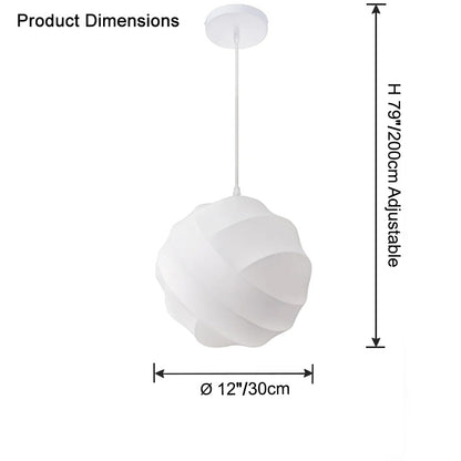 WOMO Globe Silk Pendant Light-WM2759