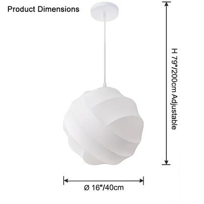 WOMO Globe Silk Pendant Light-WM2759