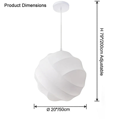 WOMO Globe Silk Pendant Light-WM2759