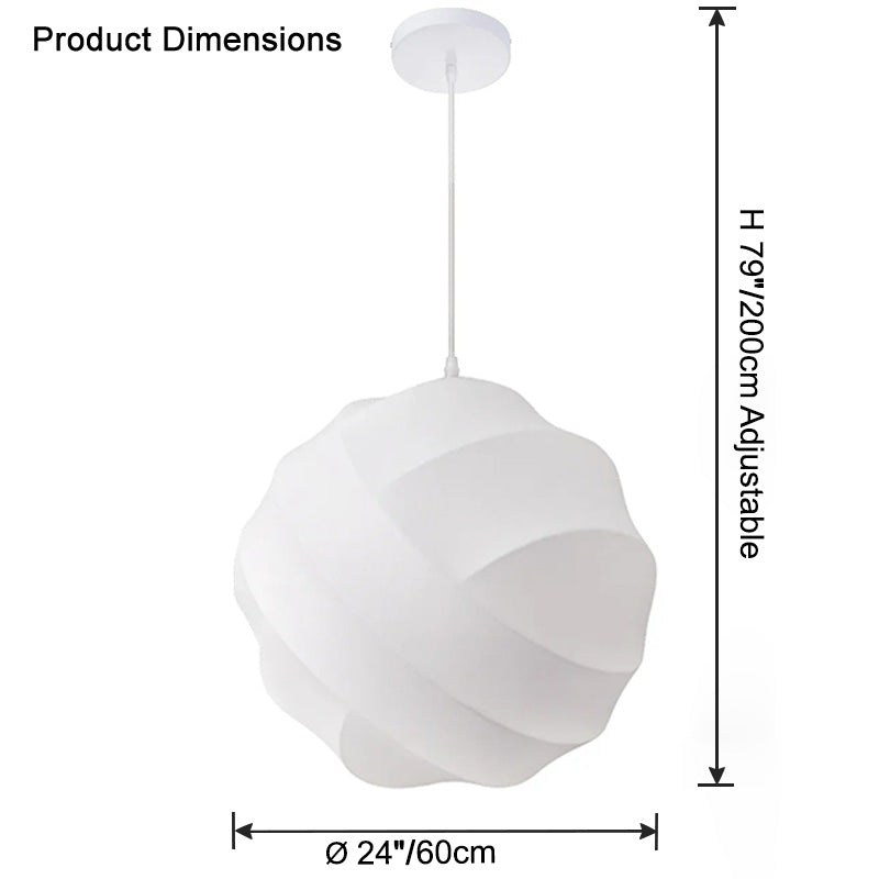 WOMO Globe Silk Pendant Light-WM2759