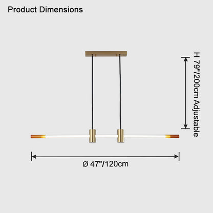 WOMO Rod Linear Led Pendant Light-WM2762