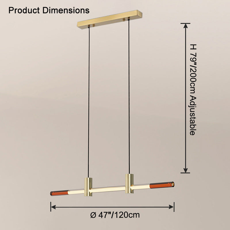 WOMO Rod Linear Led Pendant Light-WM2762