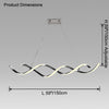 WOMO Spiral Led Horizontal Chandelier-WM2764 thumbnail
