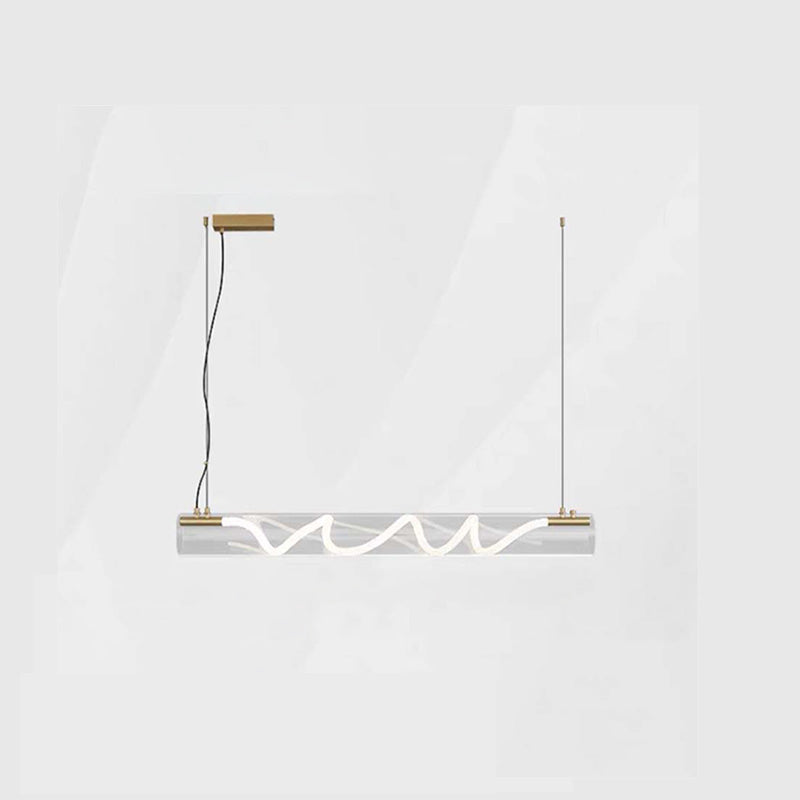 WOMO Rope Led Horizontal Tube Pendant Light-WM2766