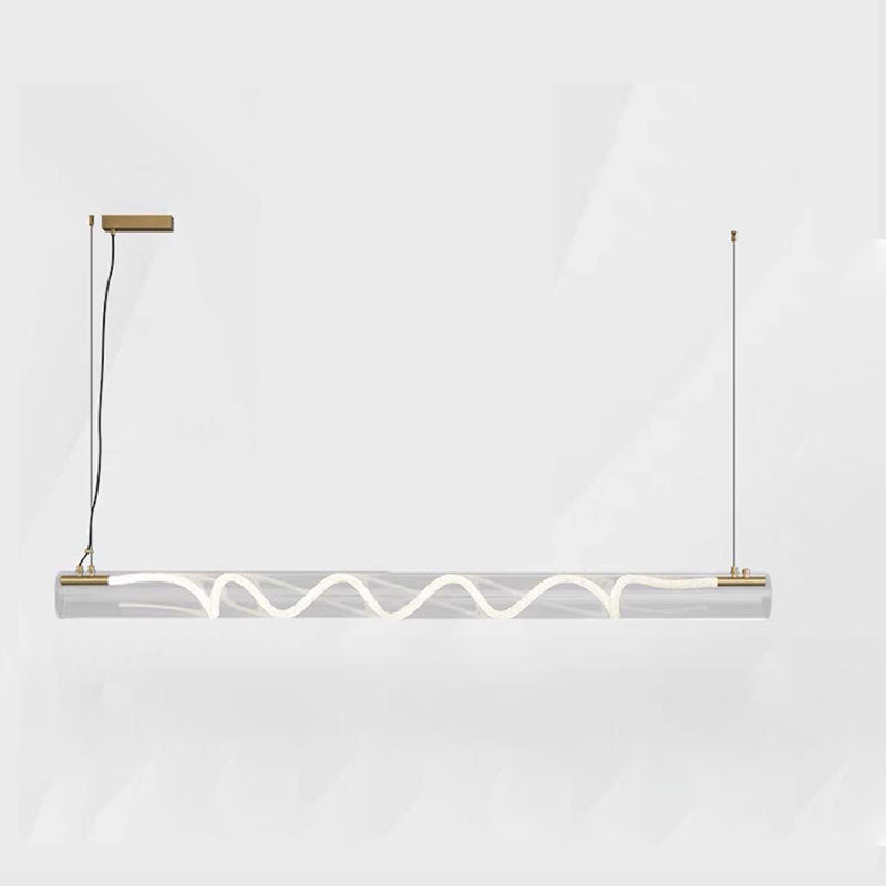 WOMO Rope Led Horizontal Tube Pendant Light-WM2766