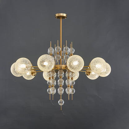 WOMO Textured Glass Bubble Chandelier-WM2769