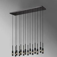 WOMO Cylinder Smoked Glass Kitchen Chandelier-WM2772
