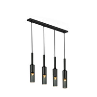 WOMO Cylinder Smoked Glass Kitchen Chandelier-WM2772