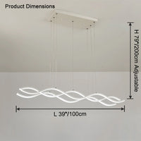 WOMO Wavy Led Chandelier-WM2774