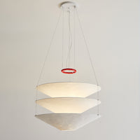 WOMO Tiered Cone Rice Paper Pendant Light-WM2775