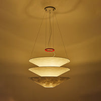 WOMO Tiered Cone Rice Paper Pendant Light-WM2775