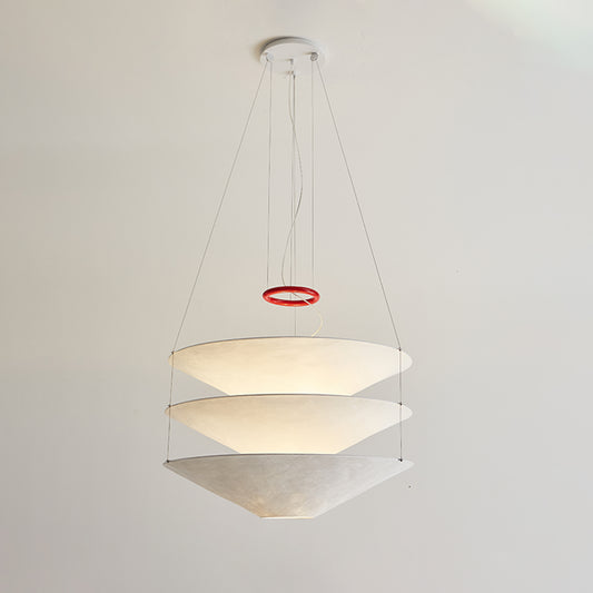 WOMO Tiered Cone Rice Paper Pendant Light-WM2775