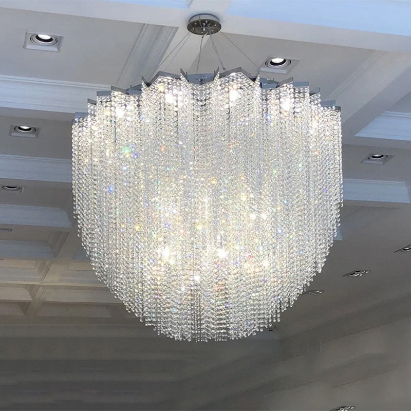 WOMO Cascading Crystal Chandelier-WM2777