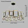 WOMO Rectangular Led Round Chandelier-WM2778 thumbnail