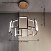 WOMO Rectangular Led Round Chandelier-WM2778 thumbnail