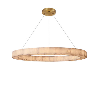 WOMO Alabaster Circular Chandelier-WM2803