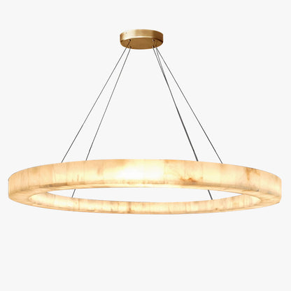 WOMO Alabaster Circular Chandelier-WM2803