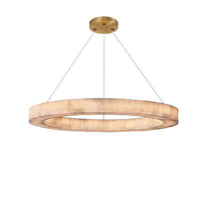 WOMO Alabaster Circular Chandelier-WM2803