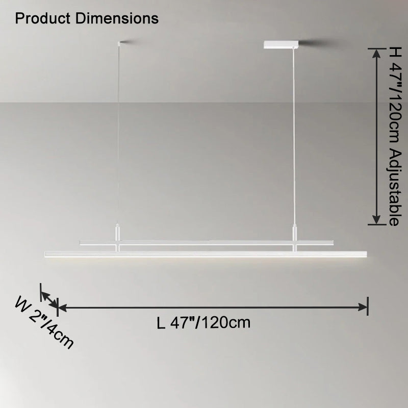 WOMO Linear Metal Chandelier -WM2780