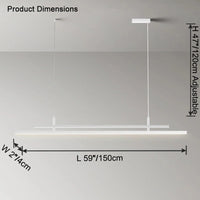 WOMO Linear Metal Chandelier -WM2780