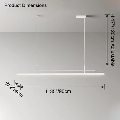 WOMO Linear Metal Chandelier -WM2780