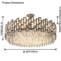 WOMO Round Crystal Chandelier-WM2782