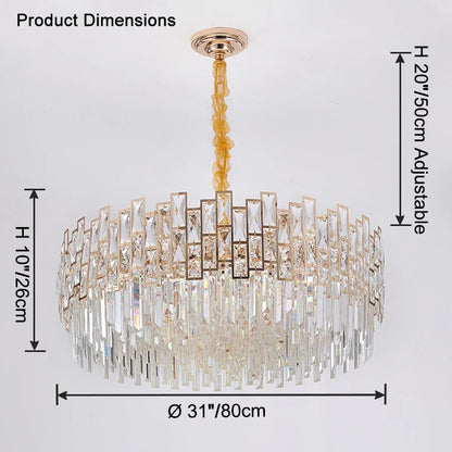 WOMO Round Crystal Chandelier-WM2782